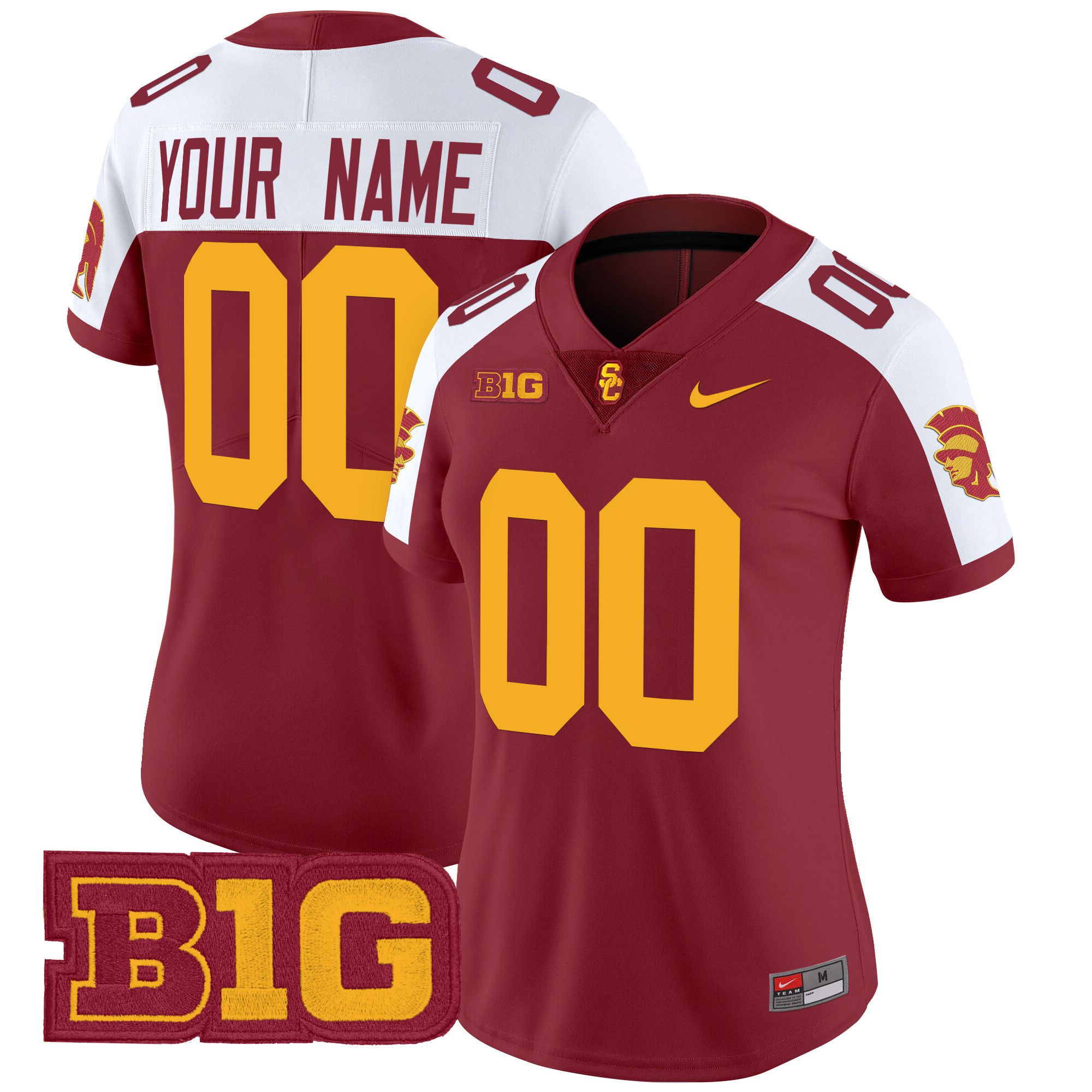 Women USC Trojans Red Nike 2024 Vapor Limited Custom NCAA Jersey->customized ncaa jersey->Custom Jersey